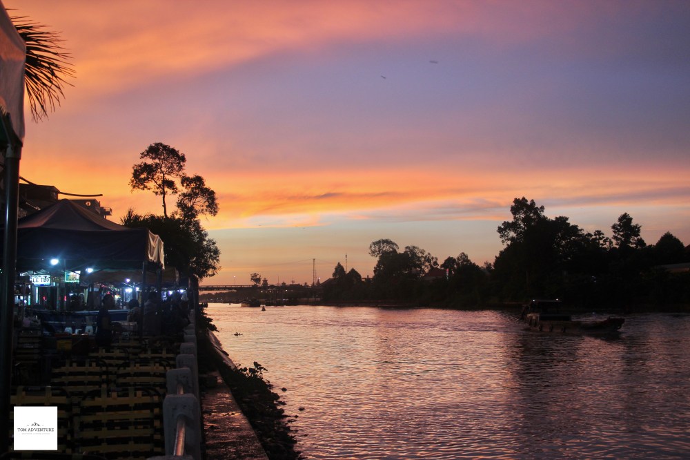 Sunset on the Mekong Delta- Vietnam